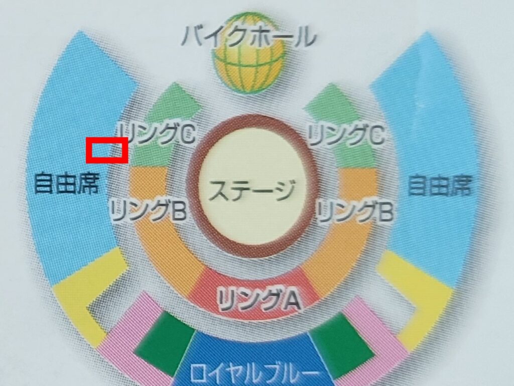 座れた自由席の位置