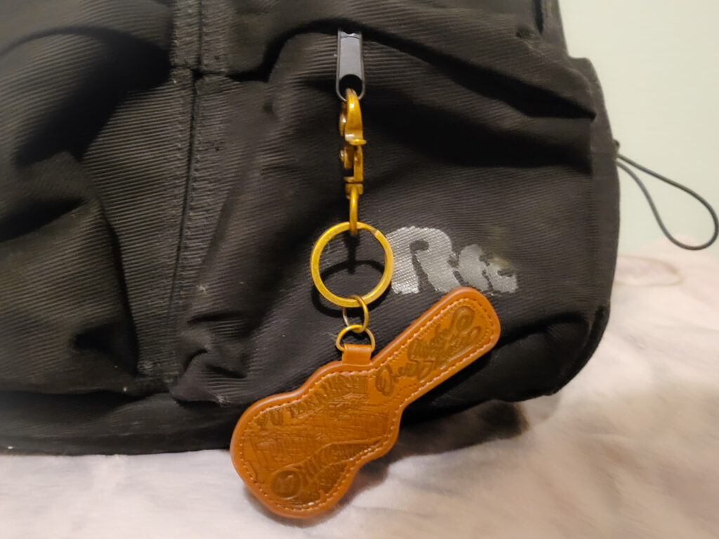 リュックにキーホルダー2