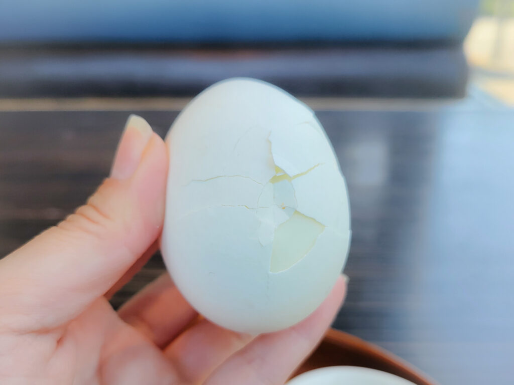 ひび割れたゆで卵