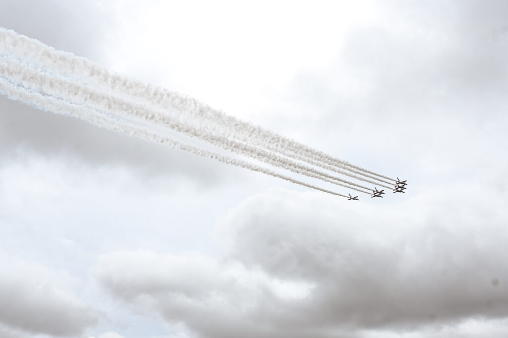 去りゆくブルーインパルス