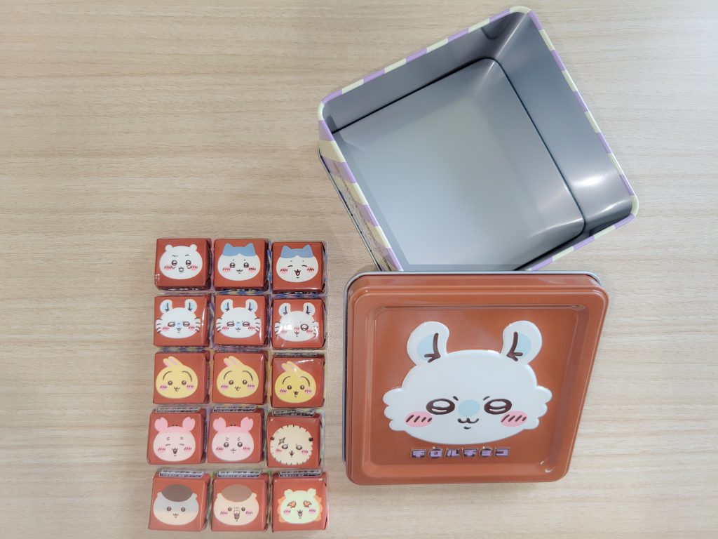 チロルチョコを並べてみた